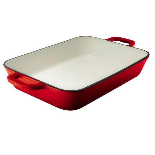 Grand Feu Geëmailleerde gietijzeren braadslede - 3,2 ltr. - rood