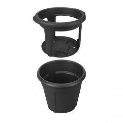 green basics aardappel pot 33cm living black - afbeelding 1