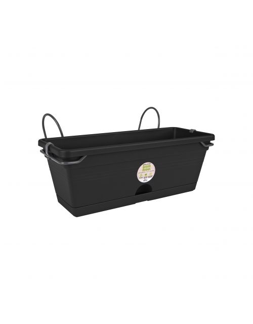 elho green basics balkonbak mini allin1 30cm living black - afbeelding 1