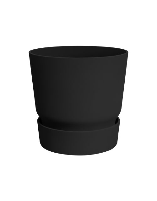 elho greenville rond 25cm living black - afbeelding 1