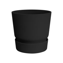 elho greenville rond 25cm living black - afbeelding 1