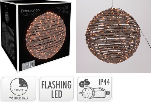 H&S BAL 25CM 300 EXTRA WW LED - afbeelding 1