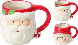 H&S BEKER KERSTMAN 10CM 440ML 2ASS - afbeelding 2