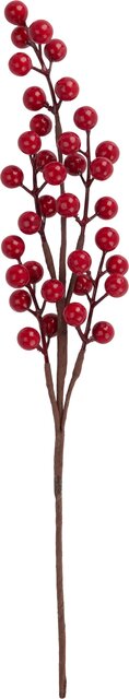 H&S BESSENTAK KERST 38CM ROOD