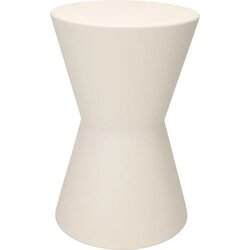 H&S Bijzettafel Dia29X45Cm Off Whi