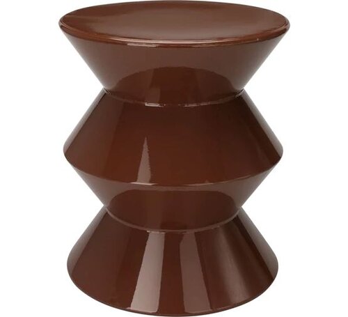 H&S Bijzettafel Dia31X36Cm Bruin