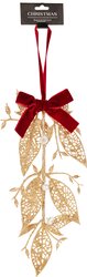 H&S BLAD HANGDECO 25CM 3ASS GOUD - afbeelding 4