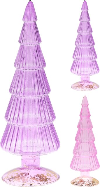 H&S Boom Glas 34Cm 2Ass Kleur