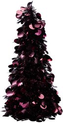 H&S BOOM TINSEL 46CM BORDEAUX