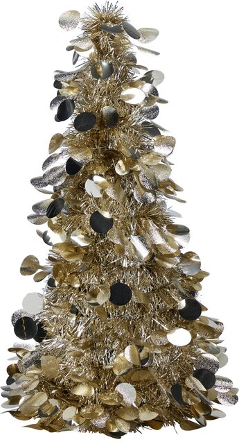 H&S BOOM TINSEL 46CM CHAMPAGNE