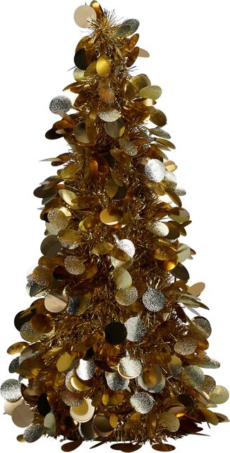 H&S BOOM TINSEL 46CM DONKER GOUD