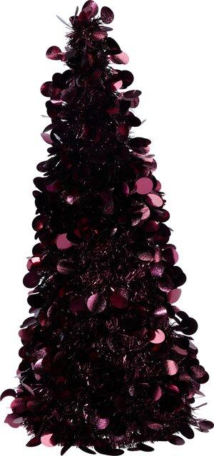 H&S BOOM TINSEL 60CM BORDEAUX