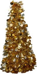 H&S BOOM TINSEL 60CM DONKER GOUD