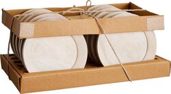 H&S BORD 12CM ACACIA HOUT WIT - afbeelding 2