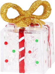 H&S CADEAU MET GLITTER EN LED 75MM - afbeelding 2