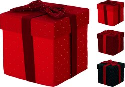 H&S CADEAUDOOS 20CM 3ASS DESIGN - afbeelding 1