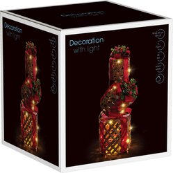 H&S CADEAUDOZEN ROND 73CM LED ROOD - afbeelding 3