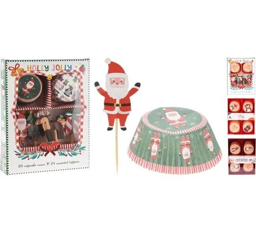 H&S Cakevorm Set 48Dlg Xmas Design