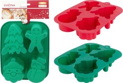 H&S CAKEVORM SILICONEN KERST - afbeelding 1