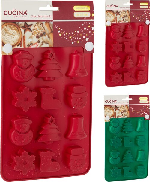 H&S CHOCOLADEVORM SILICONEN KERST - afbeelding 1