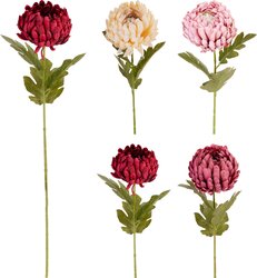 H&S CHRYSANT KUNSTBLOEM 4ASS - afbeelding 1