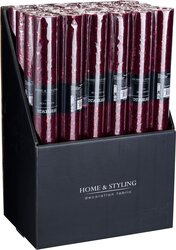 H&S DECOSTOF 38X200CM BURGUNDY - afbeelding 3