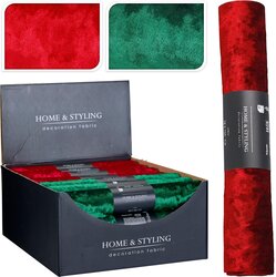 H&S DECOSTOF VELVET 28X150CM 2ASS - afbeelding 1