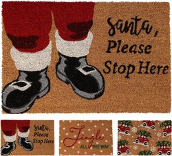 H&S DEURMAT 3 ASSORTED KERST - afbeelding 1