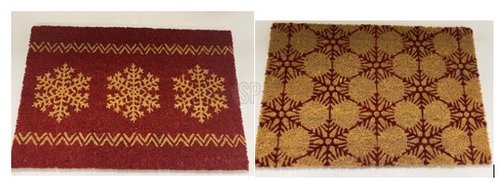 H&S Deurmat 39X59Cm Xmas Design 2A