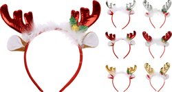 H&S Diadeem Rendier Oortjes 6Ass
