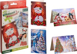 H&S DIAMANT PAINTING KERSTKAARTEN - afbeelding 1