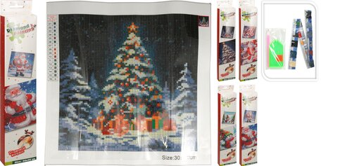 H&S DIAMANT PAINTING SET 30X30CM 4 - afbeelding 1