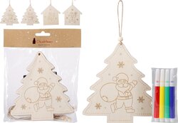H&S DIY HANGDECO 15CM 4ASS DESIGN - afbeelding 1
