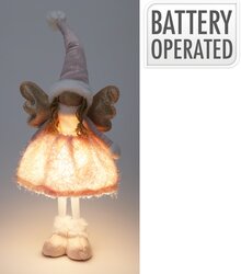 H&S Engelmeisje M Led 50Cm Roze