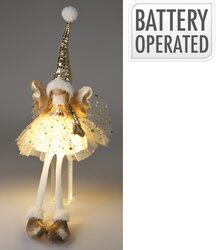 H&S Engelmeisje M Led 60Cm Goud