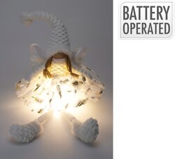 H&S Engelmeisje Met Led 60Cm Wit