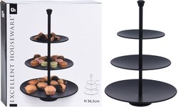 H&S Etagere 3 Laags Mat Zwart