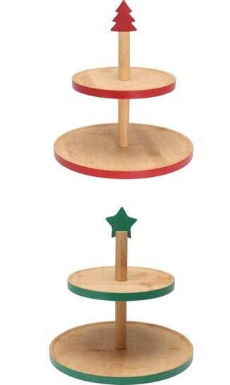 H&S Etagere Bamboe 2 Laags 2As