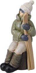 H&S FIGUUR MET SKIS 9X7X15CM 2ASS - afbeelding 3
