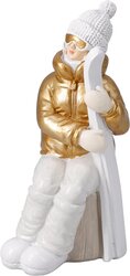 H&S FIGUUR MET SKIS 9X7X15CM 2ASS - afbeelding 3