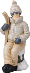 H&S FIGUUR MET SKIS 9X7X15CM 2ASS - afbeelding 2
