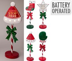 H&S FIGUUR OP PAAL 15X53CM LED - afbeelding 1