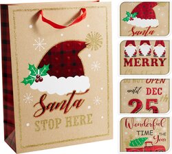 H&S GESCHENKTAS KERST GROOT 4ASS - afbeelding 1