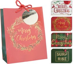 H&S GESCHENKTAS KERST KLEIN 4ASS - afbeelding 1