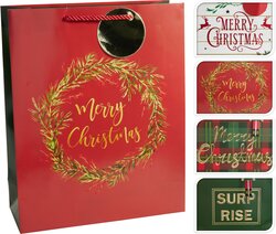 H&S GESCHENKTAS KERST MEDIUM 4ASS - afbeelding 2