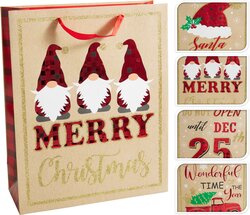 H&S GESCHENKTAS KERST MEDIUM 4ASS - afbeelding 1