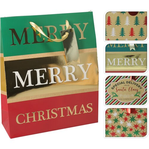 H&S Geschenktas Large 4Assorti Design