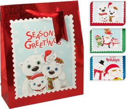 H&S GESCHENKTAS MEDIUM 3ASS X-MAS - afbeelding 1