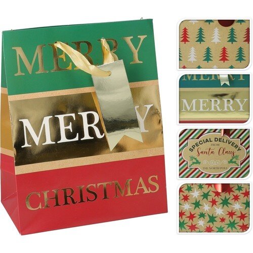 H&S Geschenktas Medium 4Assorti Design