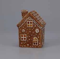 H&S GINGERBREAD HUIS LED 12CM 4ASS - afbeelding 8